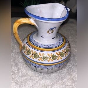 Vintage Artist Signed Talavera Pitcher